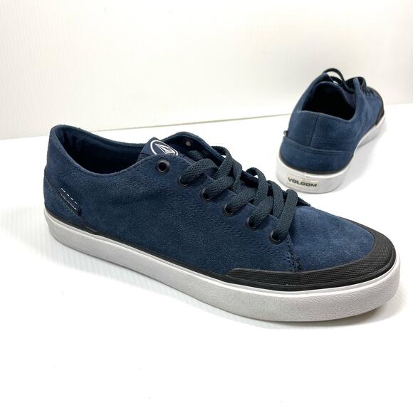 Volcom Other - VOLCOM Leeds Blue Suede Skate Shoes  Men's Size 8 Skater Sneakers Casual